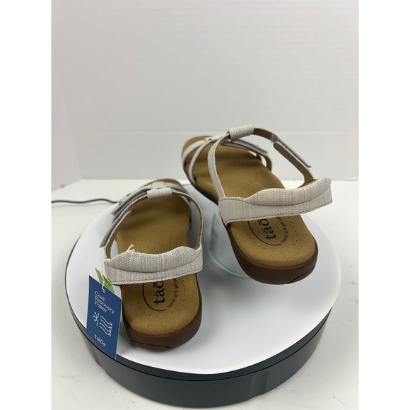 TAOS Womens Sandals Off White White Leather Arch Comfort Support Work US 7M - Picture 10 of 17